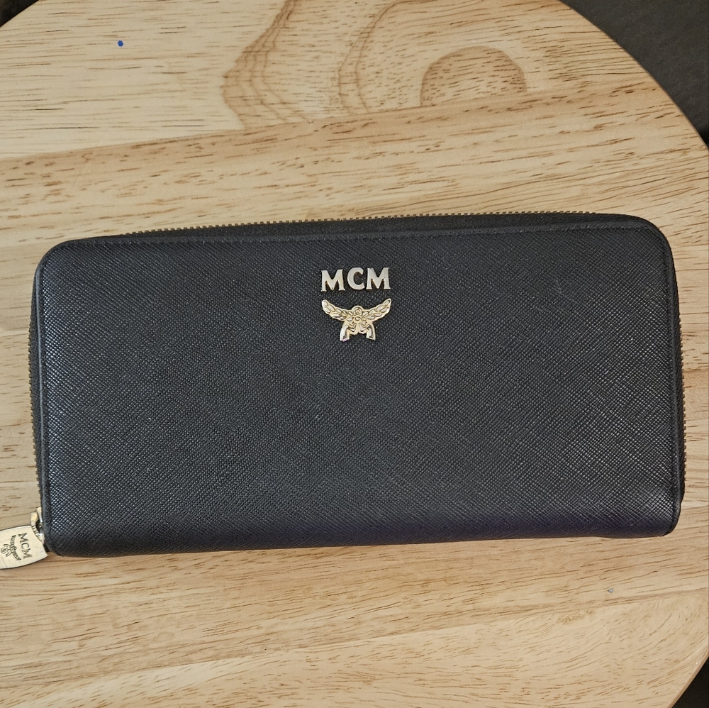 MCM Black Leather Wallet